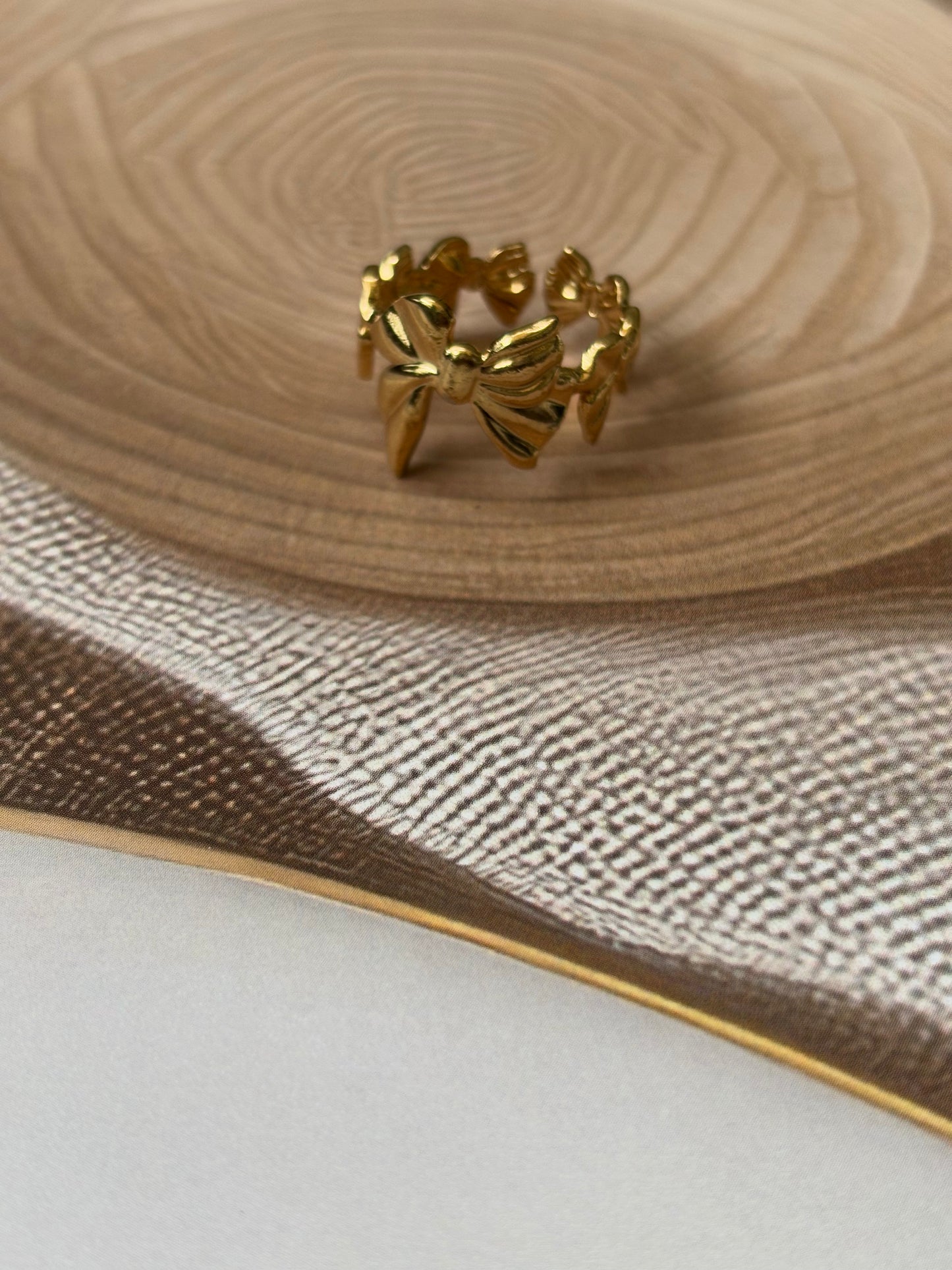 Golden Bow ring