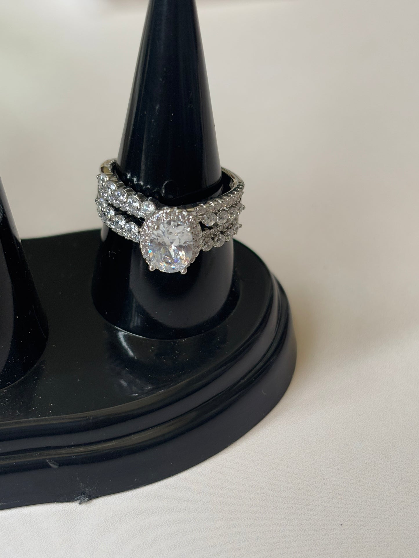 Silver AD Engage me Ring