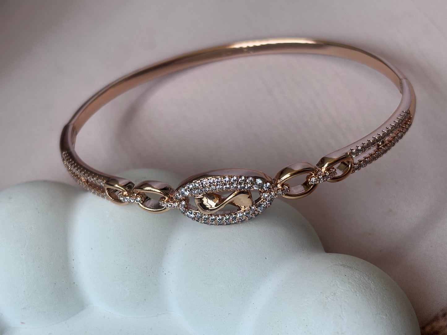 Sleek DNA all over studded Bracelet