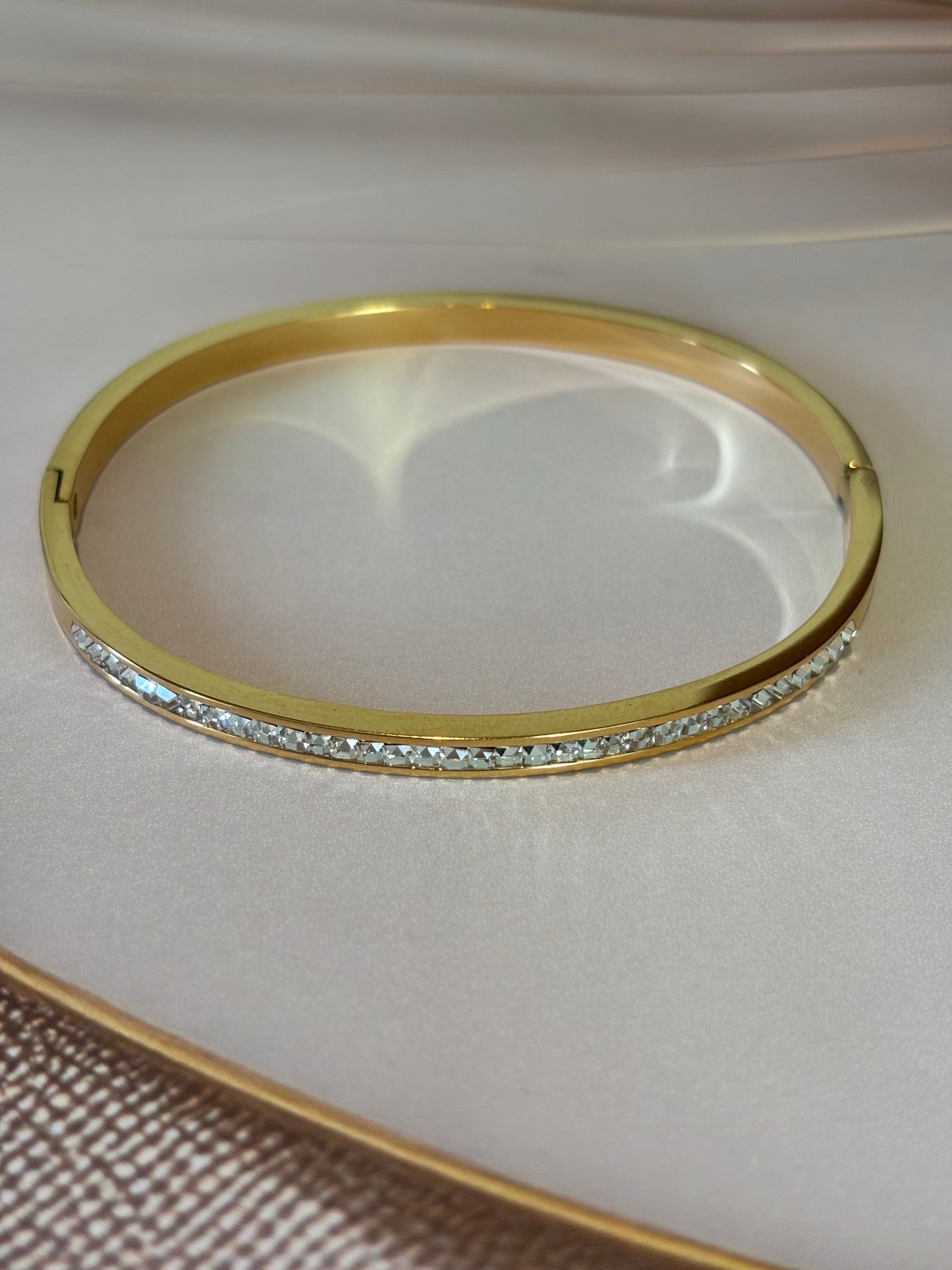 Golden Small AD Stone studded bracelet