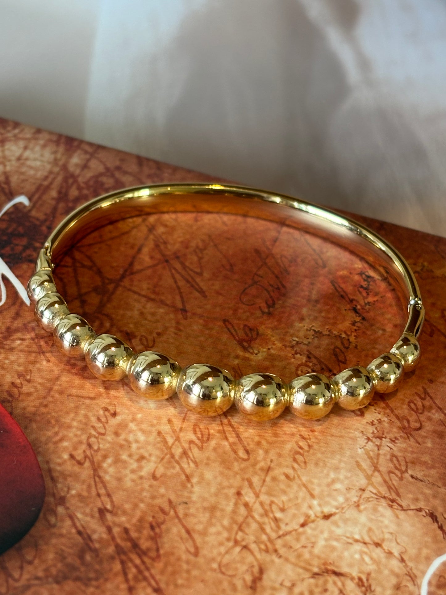 Golden Ball Bangle design Bracelet