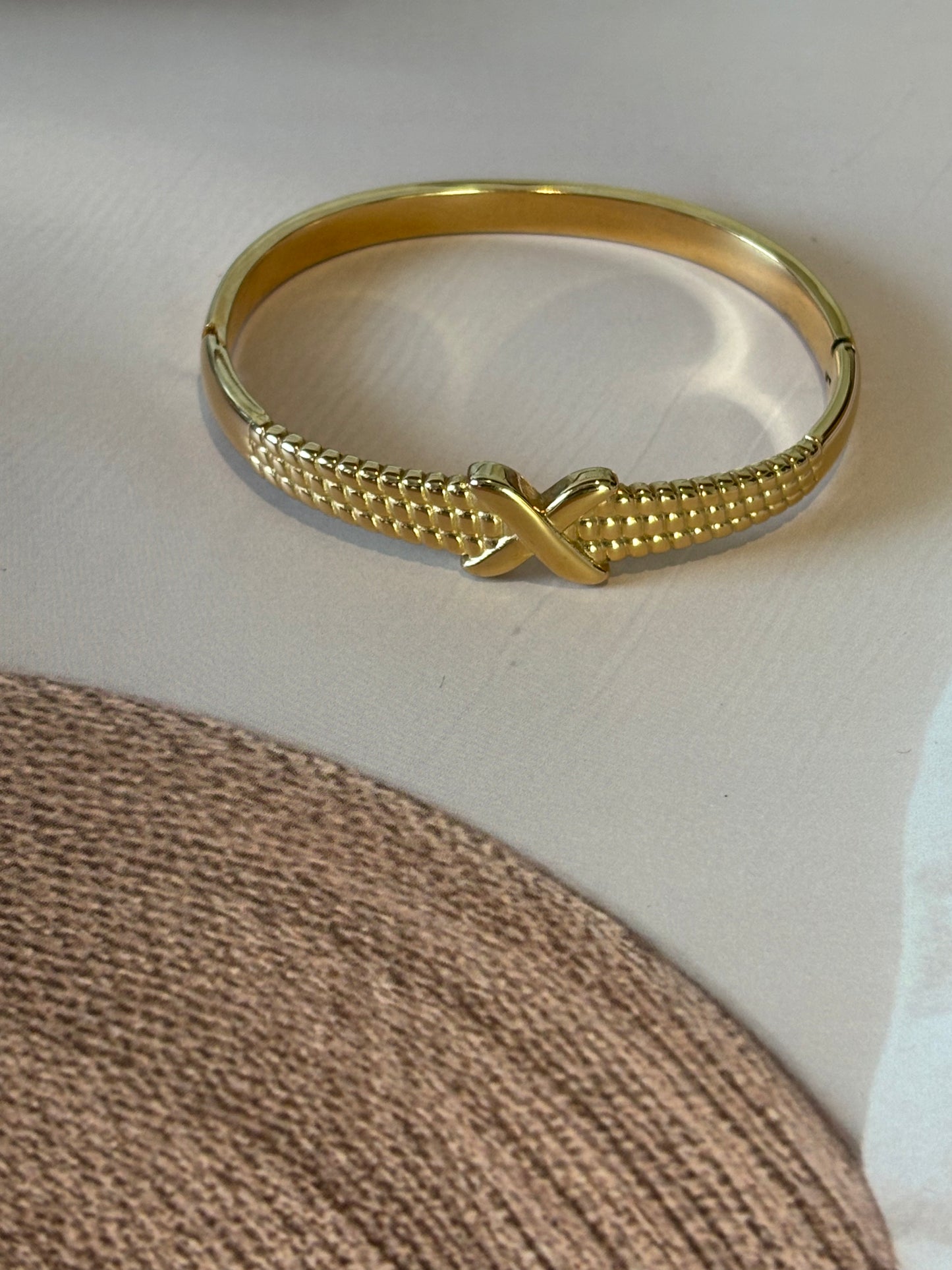Golden X brand inspired bracelet