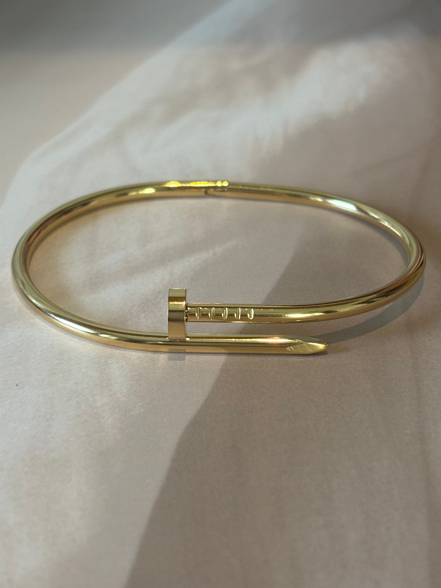 Golden Nail design Bracelet