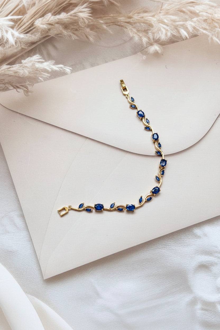Tulip Bracelet- Blue