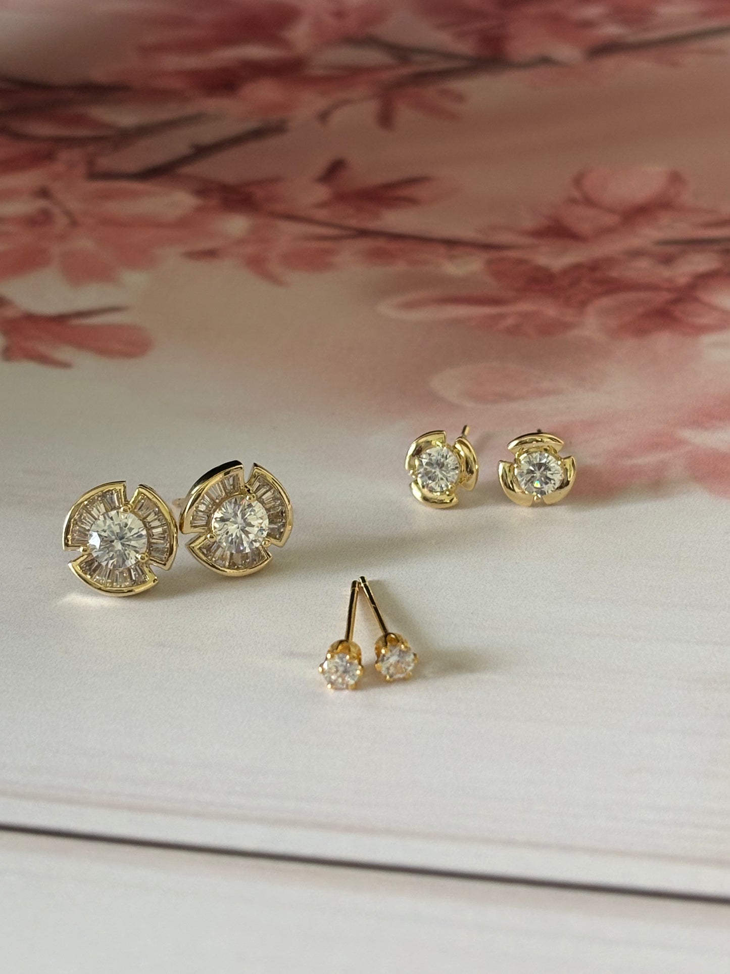 COMBO 3 Round AD studs