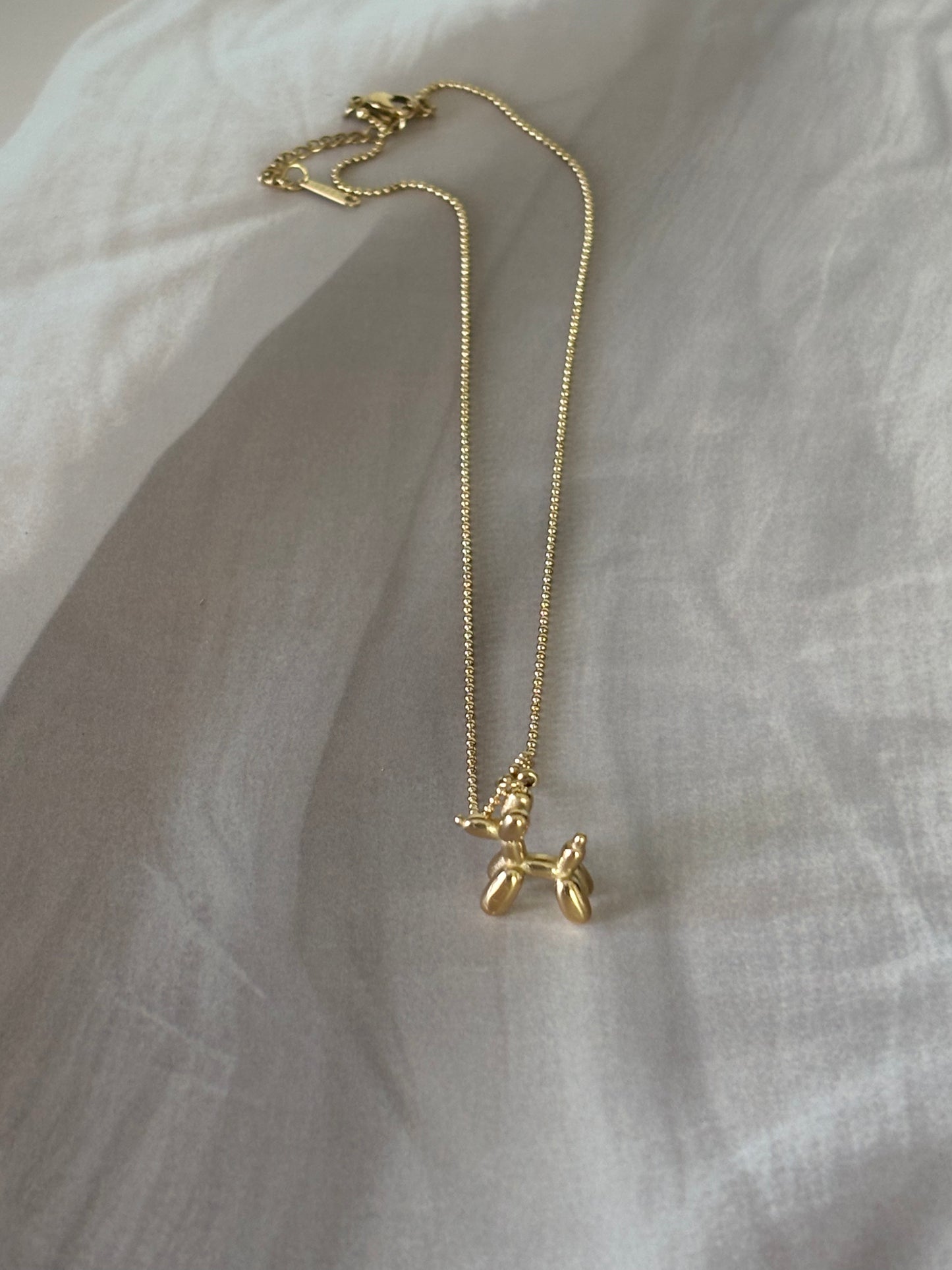 Golden pet lover necklace