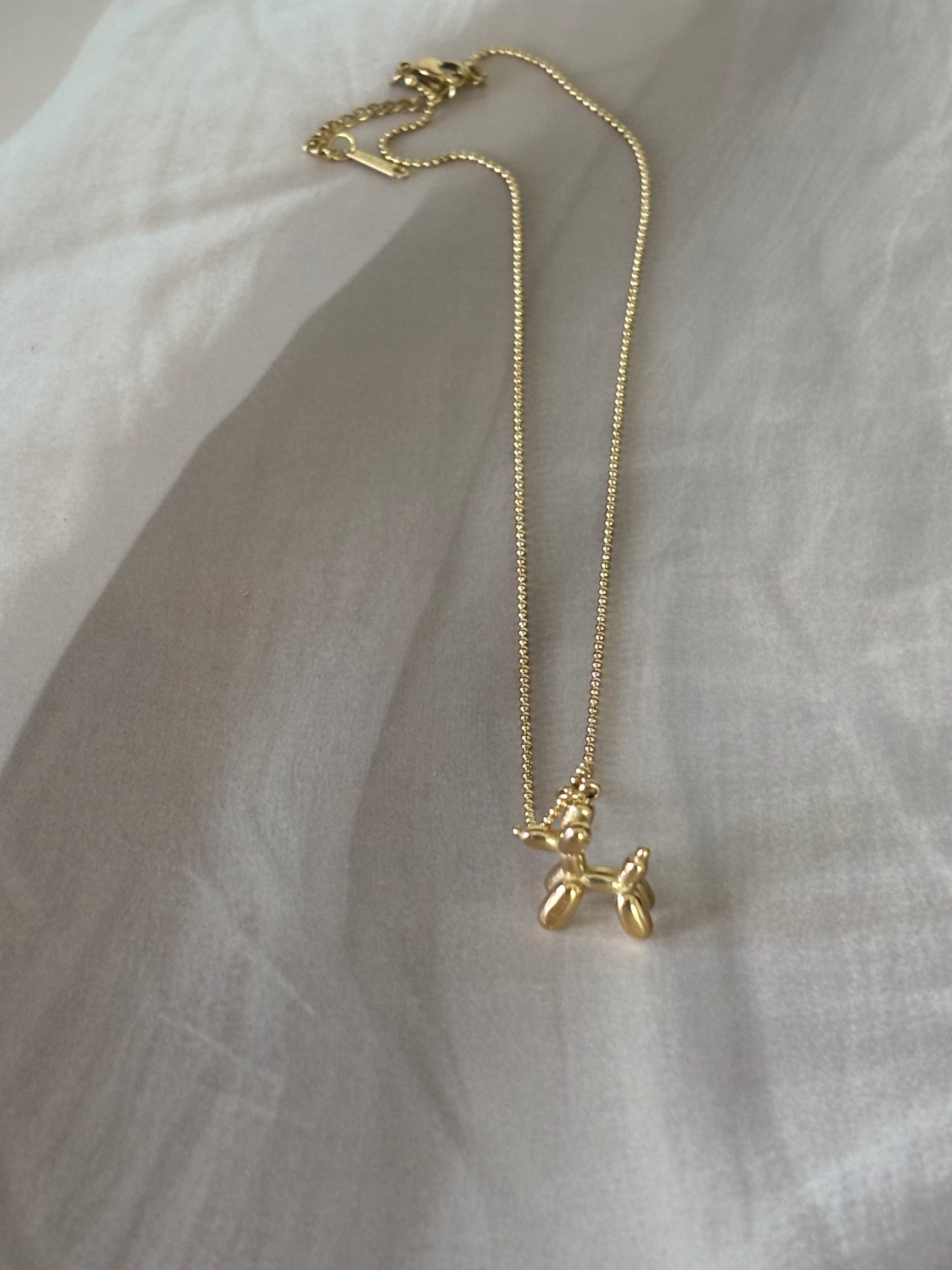 Golden pet lover necklace