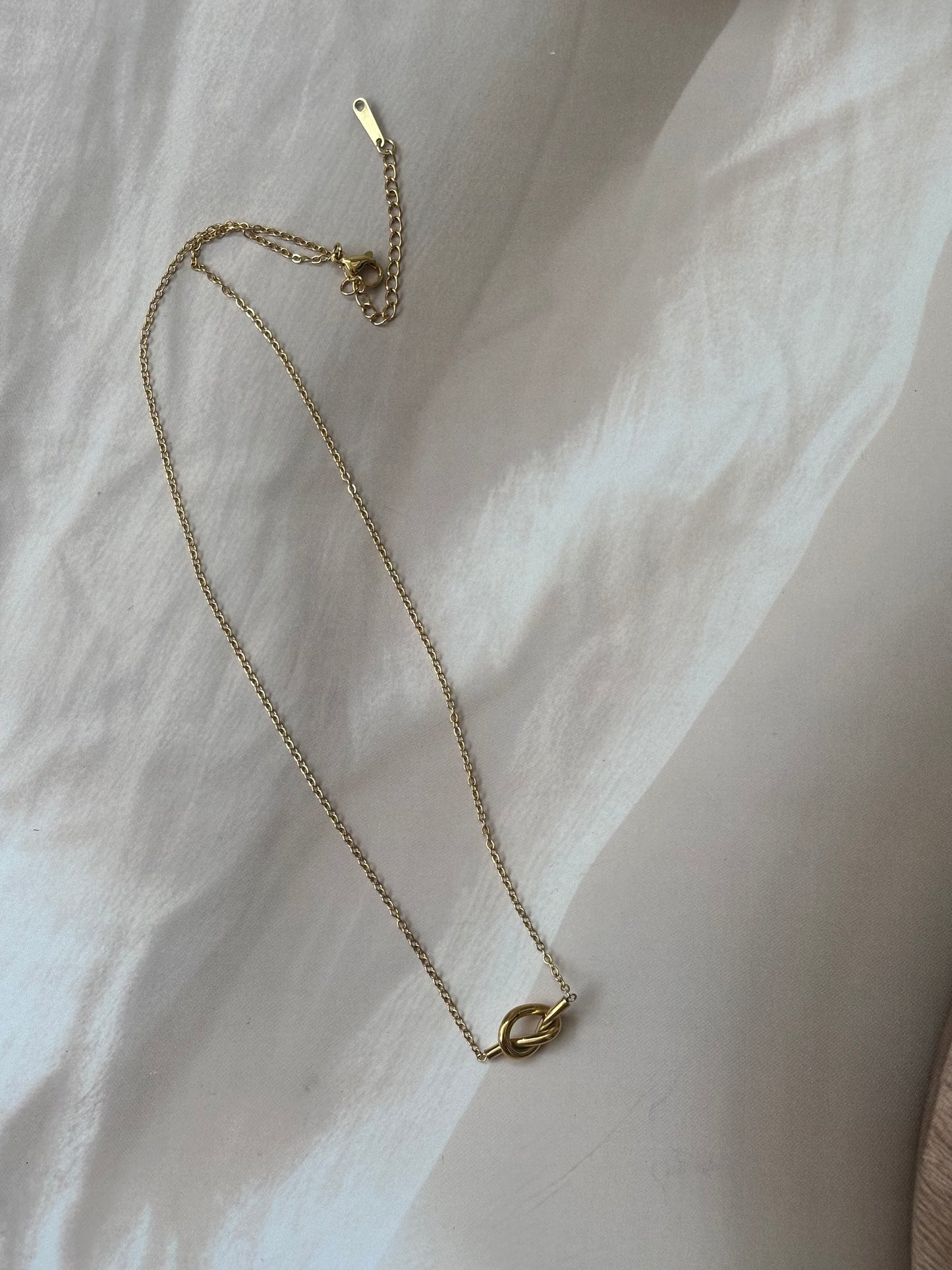 Golden Knot Necklace