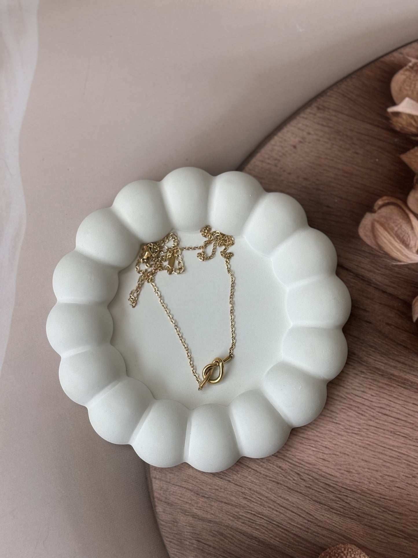 Golden Knot Necklace