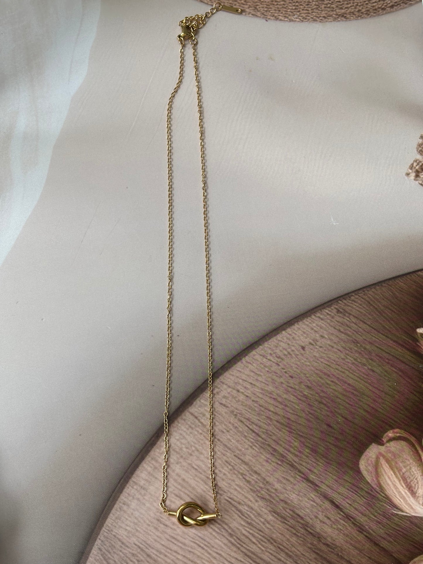 Golden Knot Necklace
