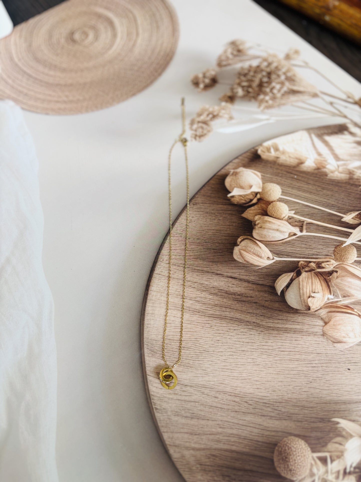 Golden Roman Intercept Necklace design