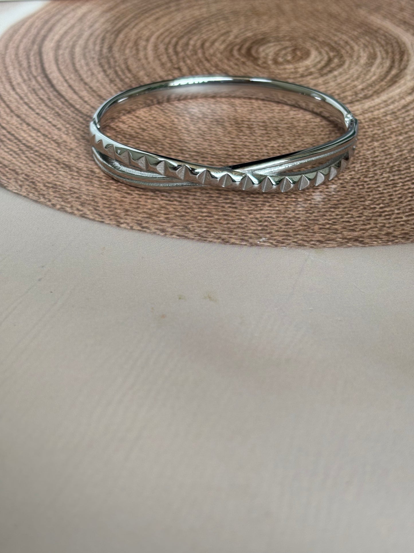 Silver cross Kada