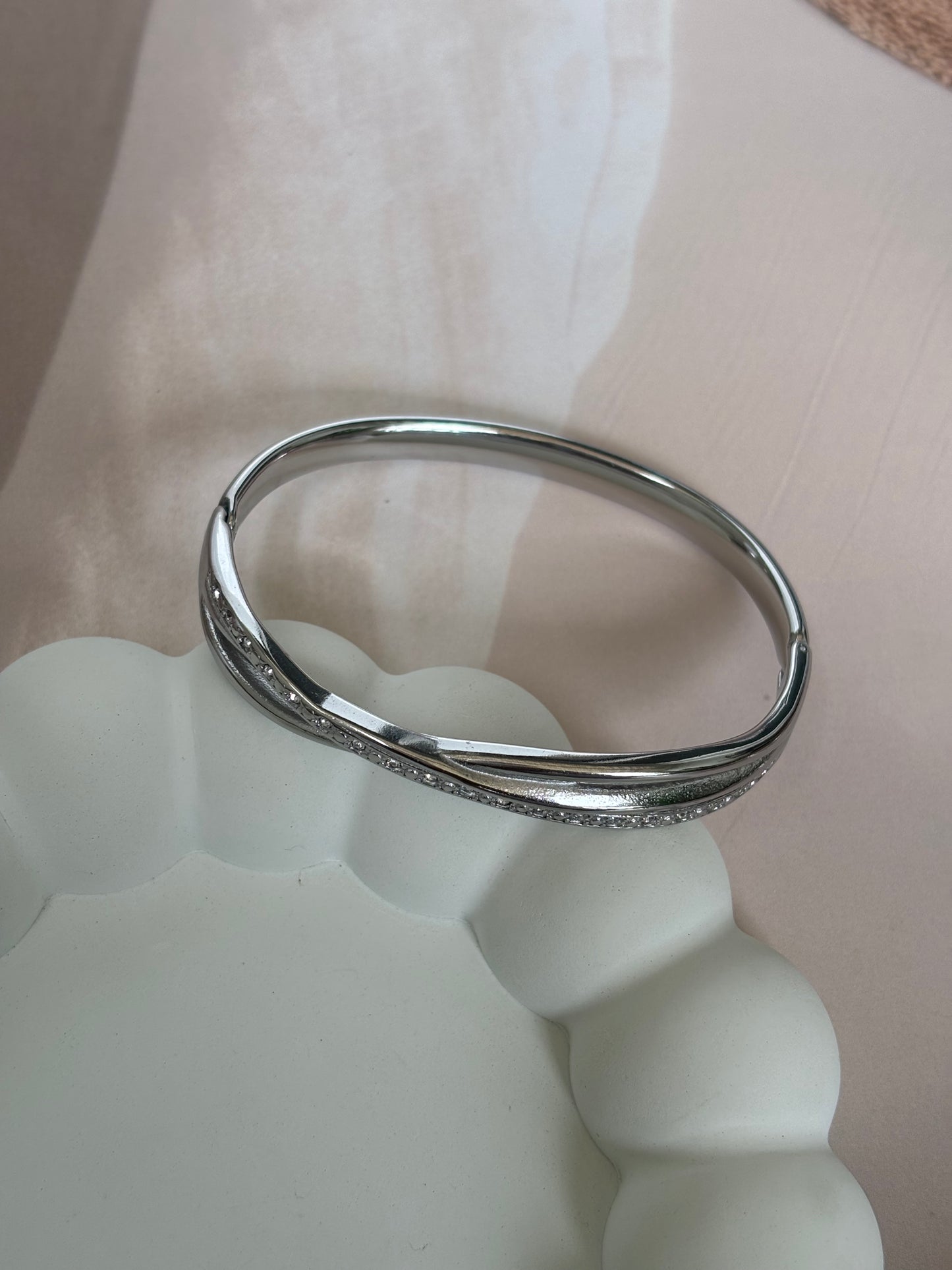 Silver cross Kada