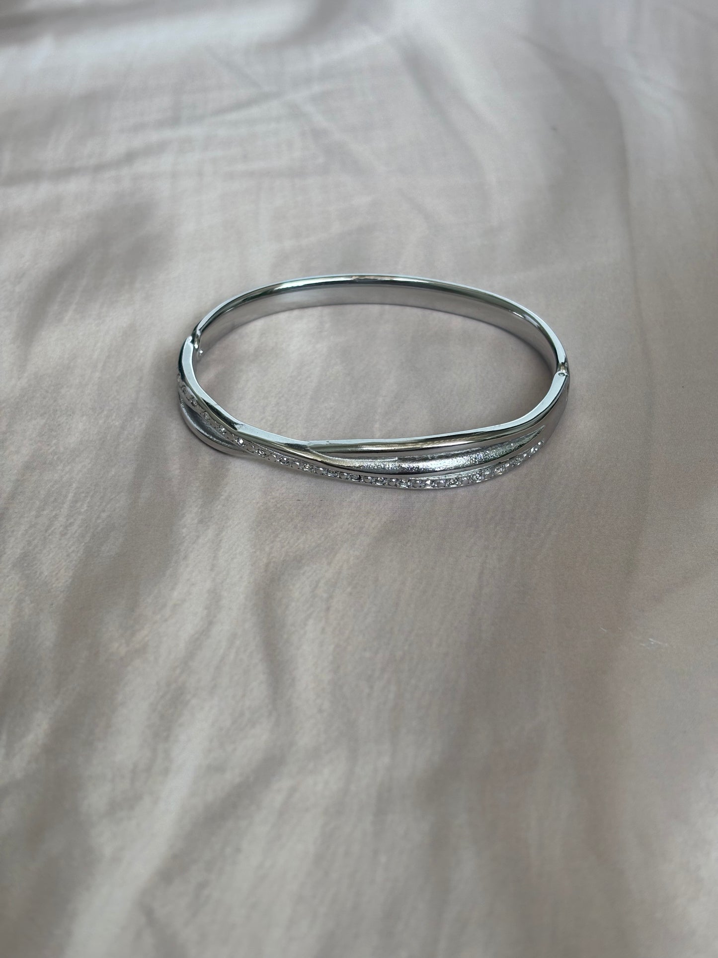 Silver cross Kada