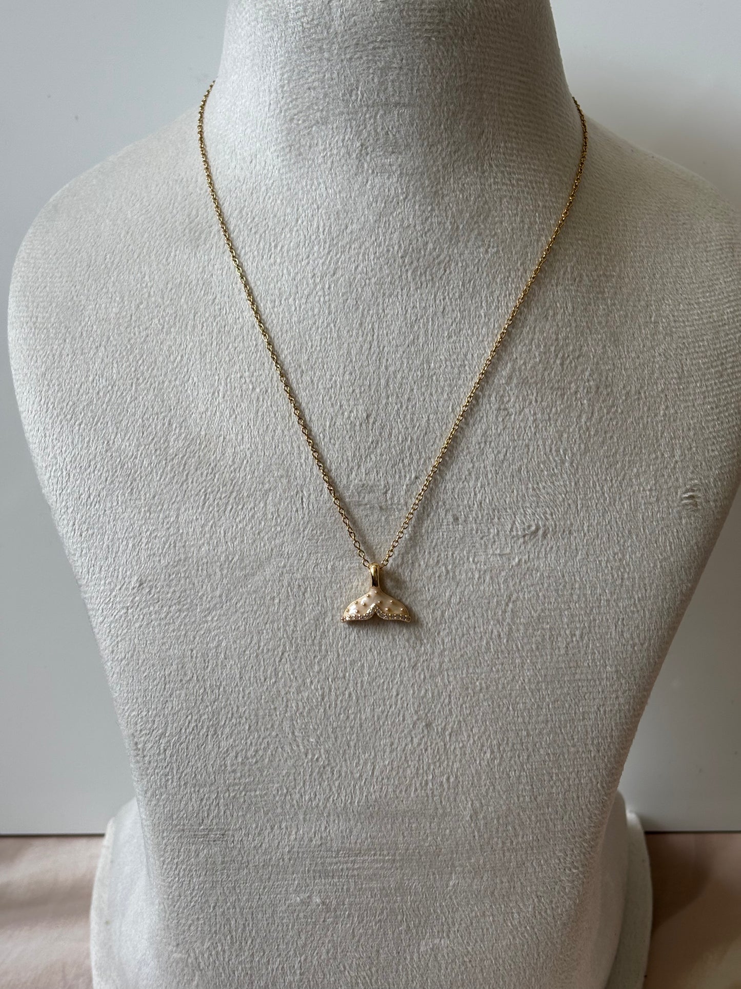 Mermaid tail pendant necklace