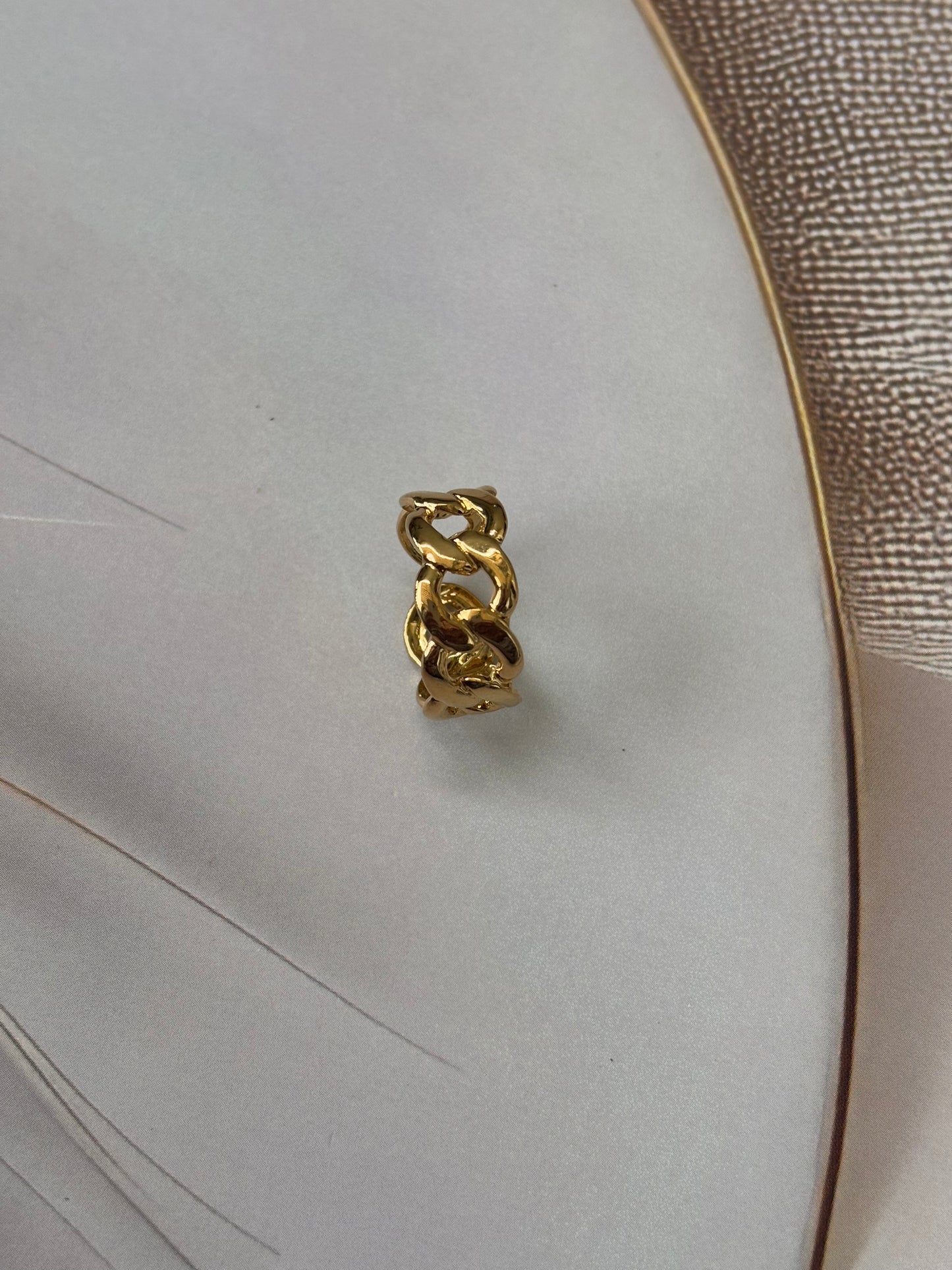 Golden Cuff shape Ring