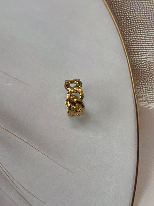 Golden Cuff shape Ring