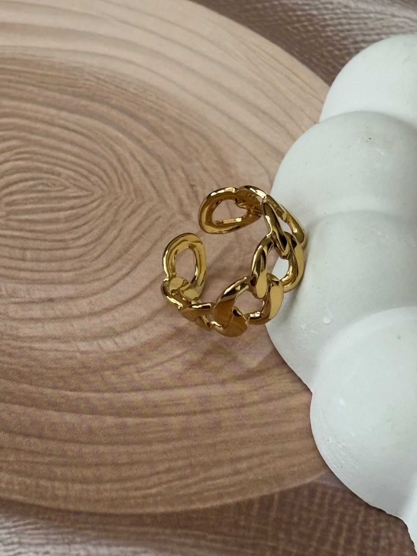 Golden Cuff shape Ring