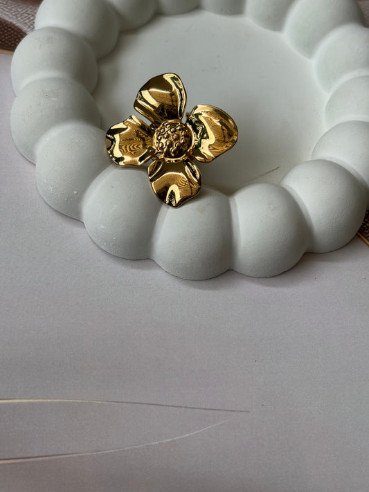 Chunky Big flower Ring