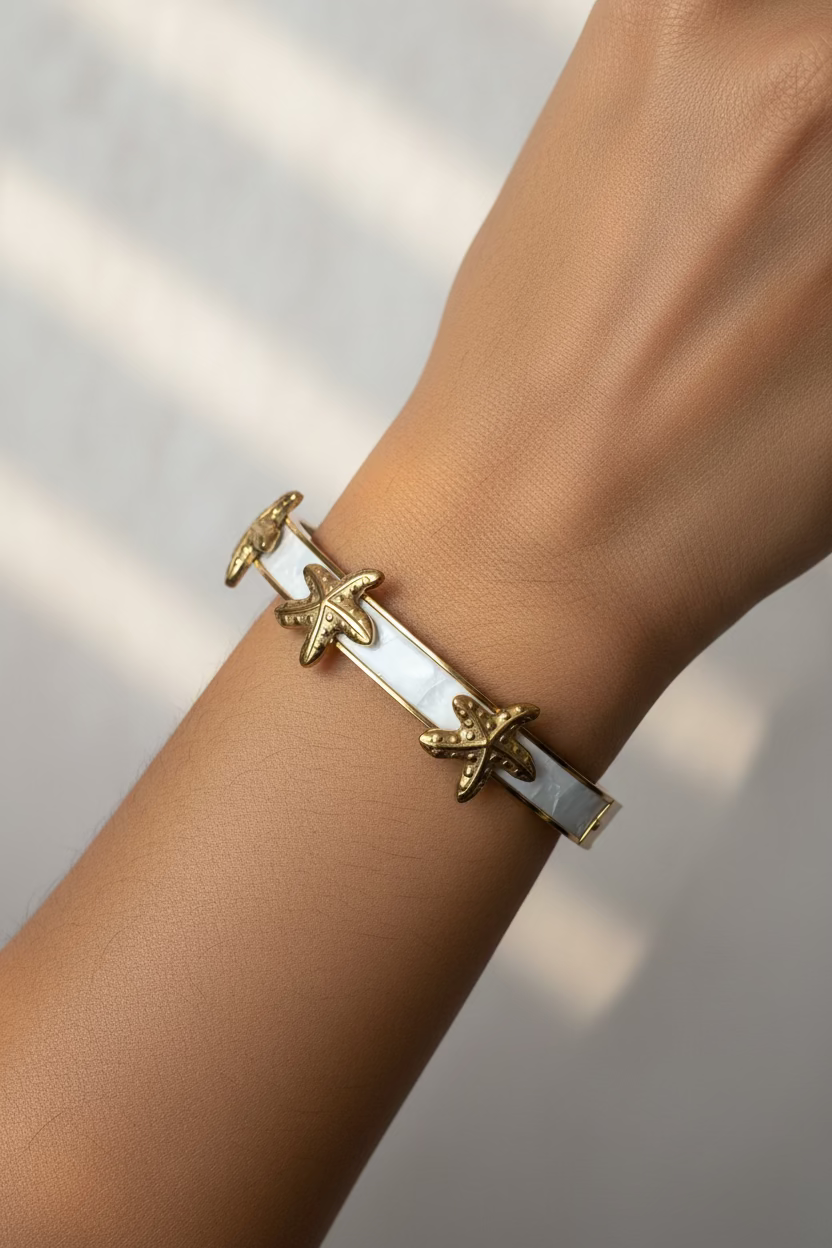 Star fish  MOP  broad kada