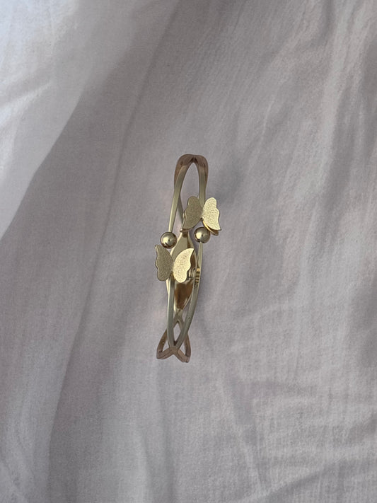 Duo Butterfly Golden Bracelet