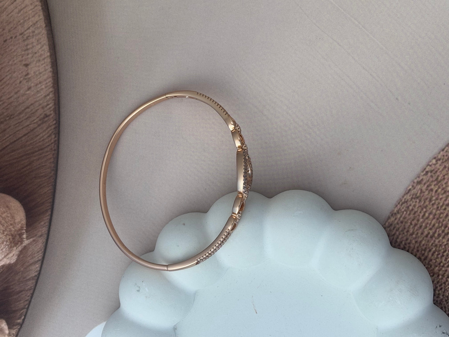 Sleek DNA all over studded Bracelet