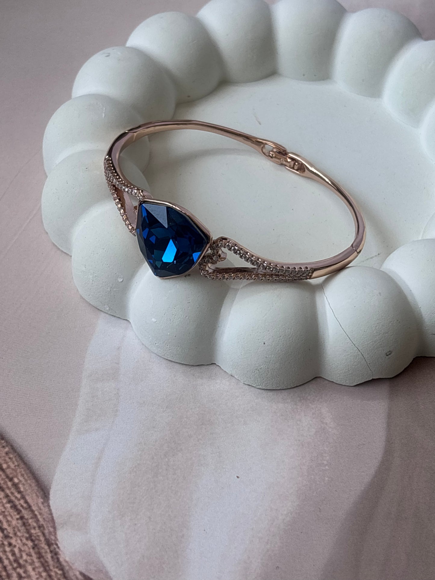 Bella Blue stone Bracelet Kada