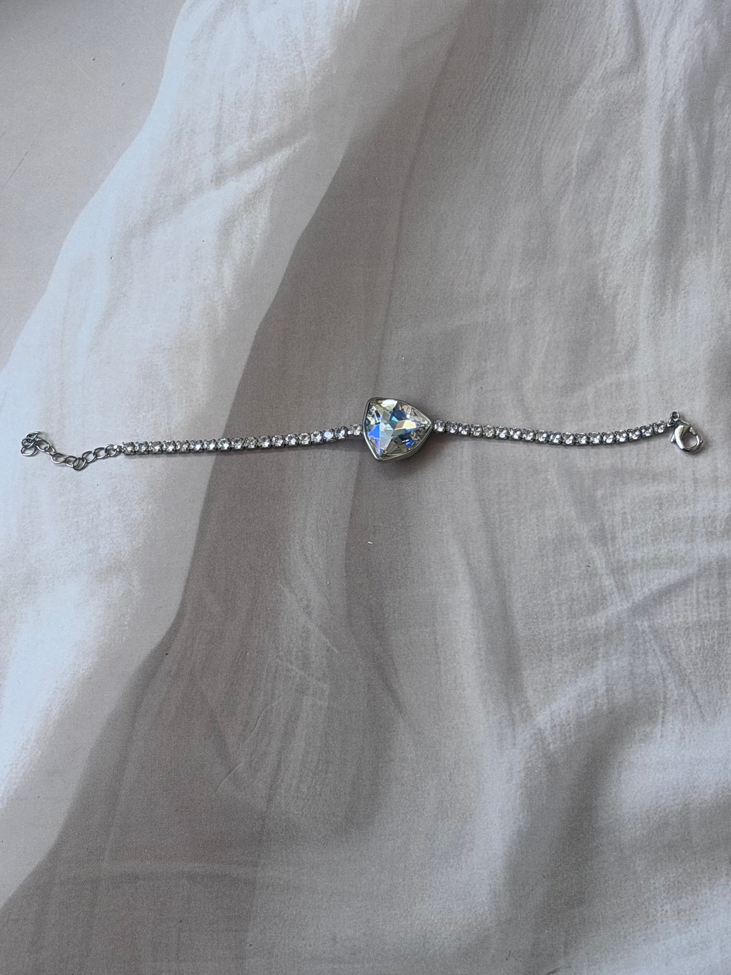 Chunky White AD Stud bracelet