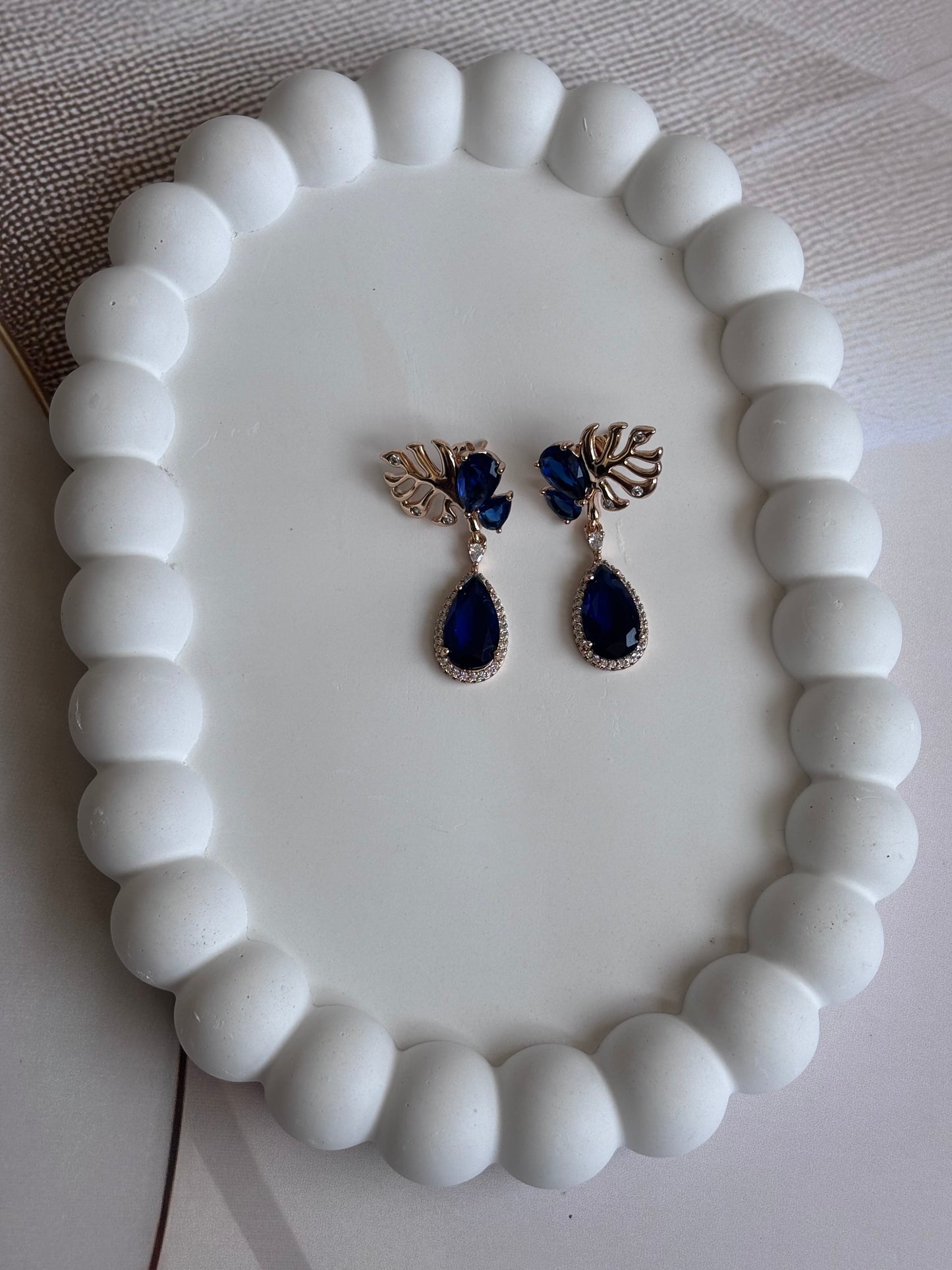 Blue Drop Me Earrings