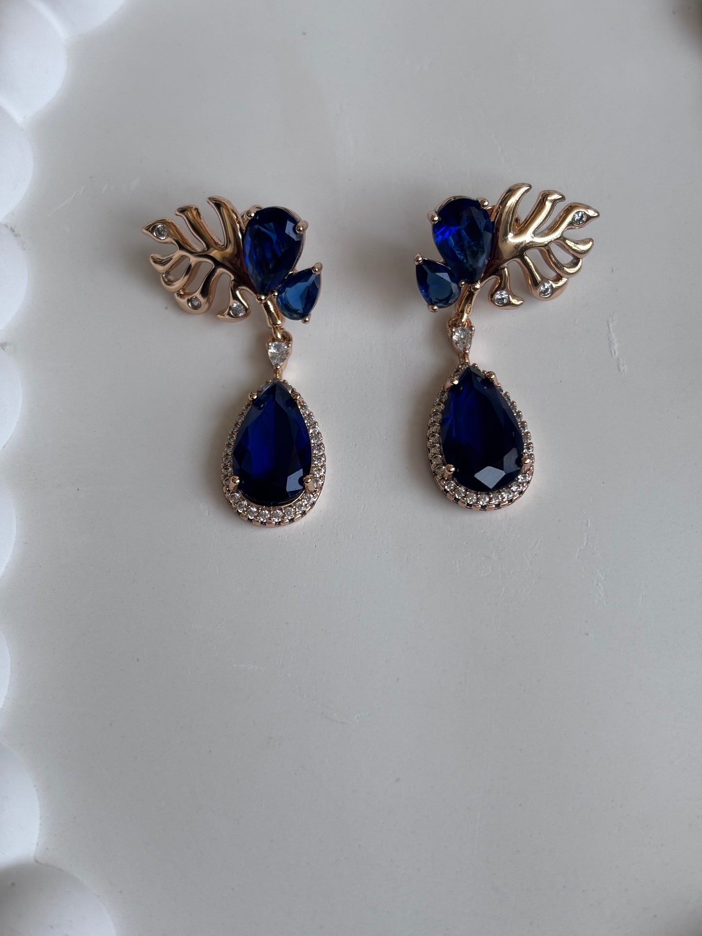 Blue Drop Me Earrings