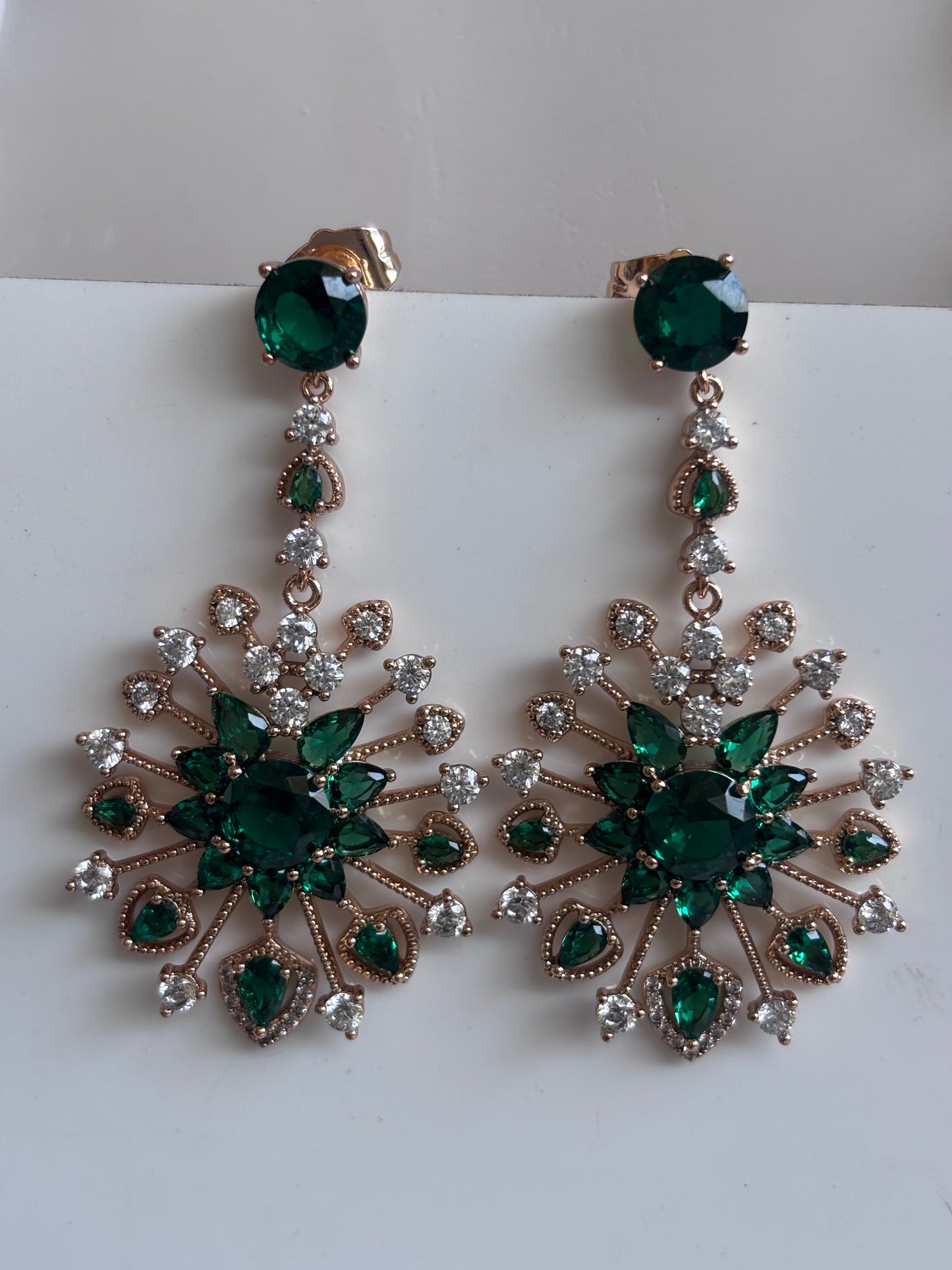 Green Queen Studded Earrings