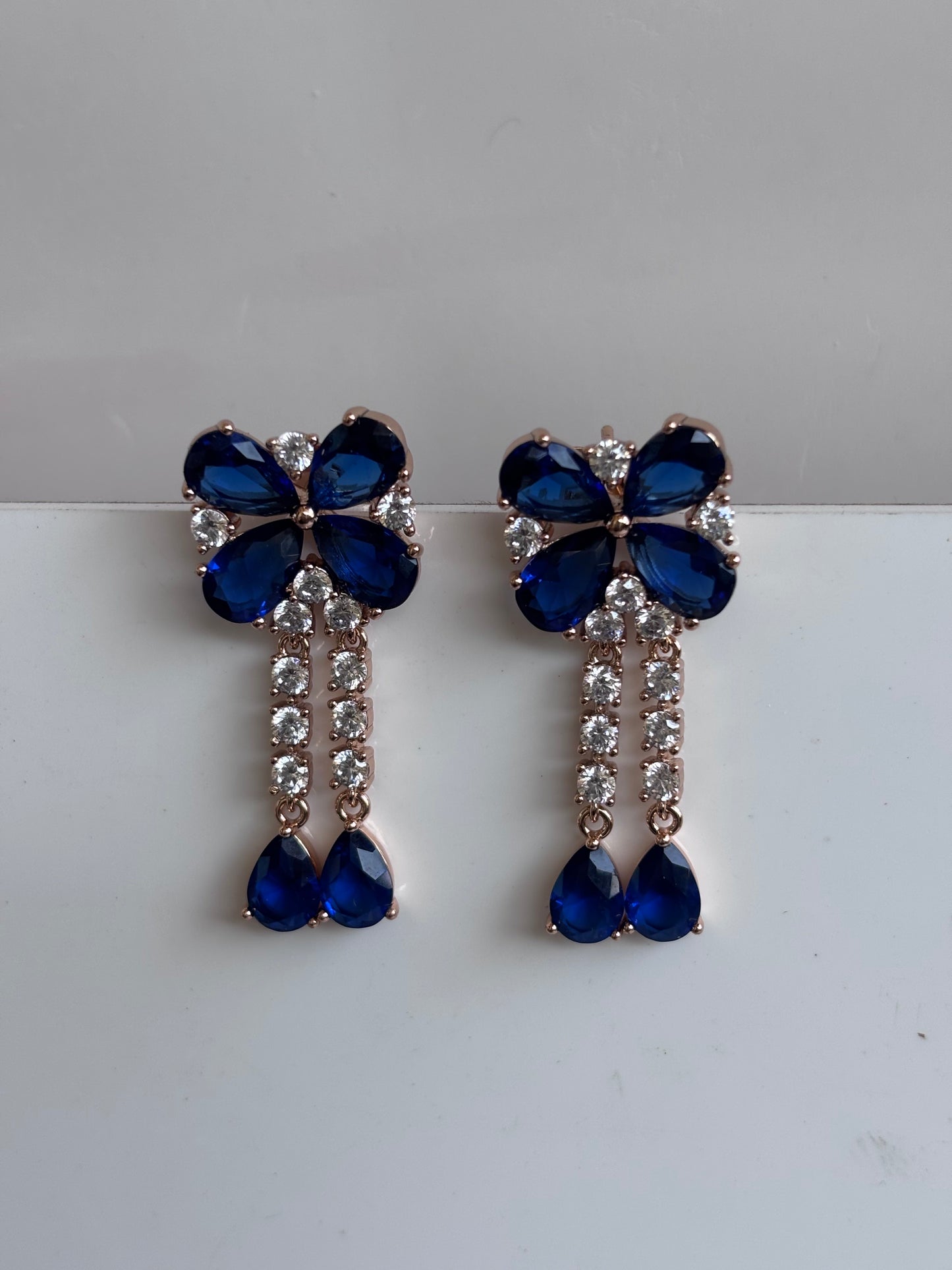 Blue Dangler Earrings