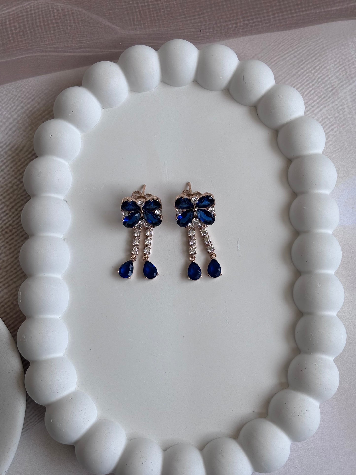 Blue Dangler Earrings