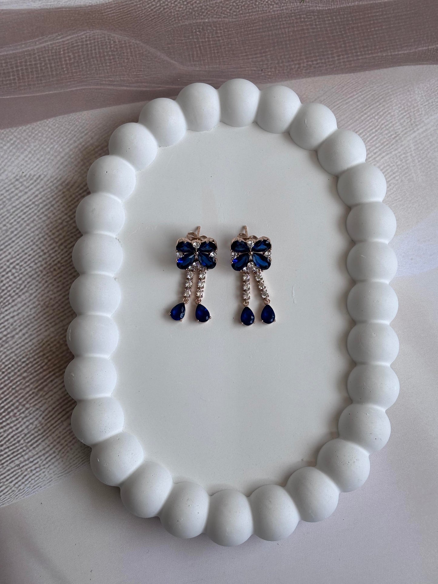Blue Dangler Earrings