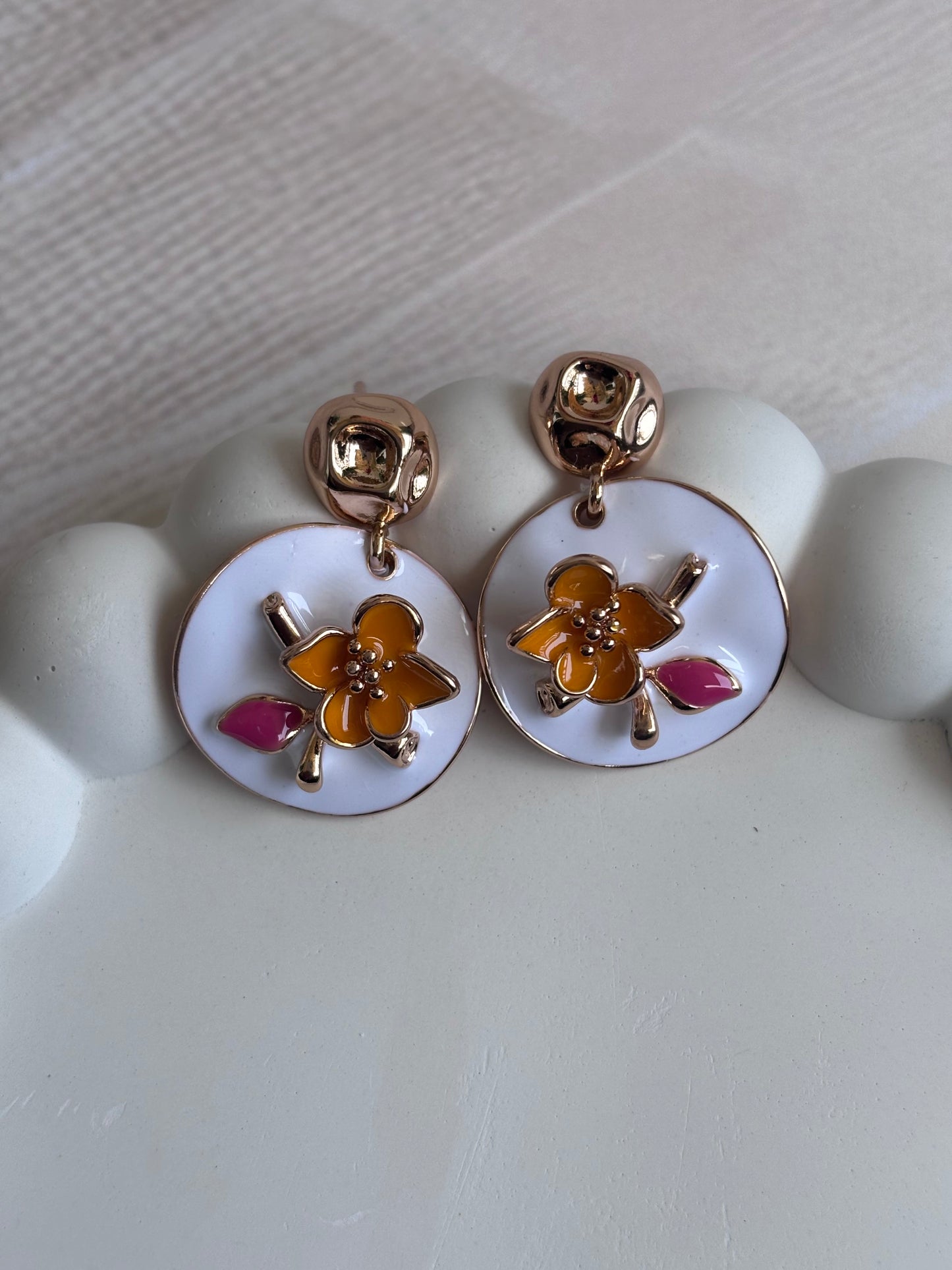 Flowery Enamel Me Earring