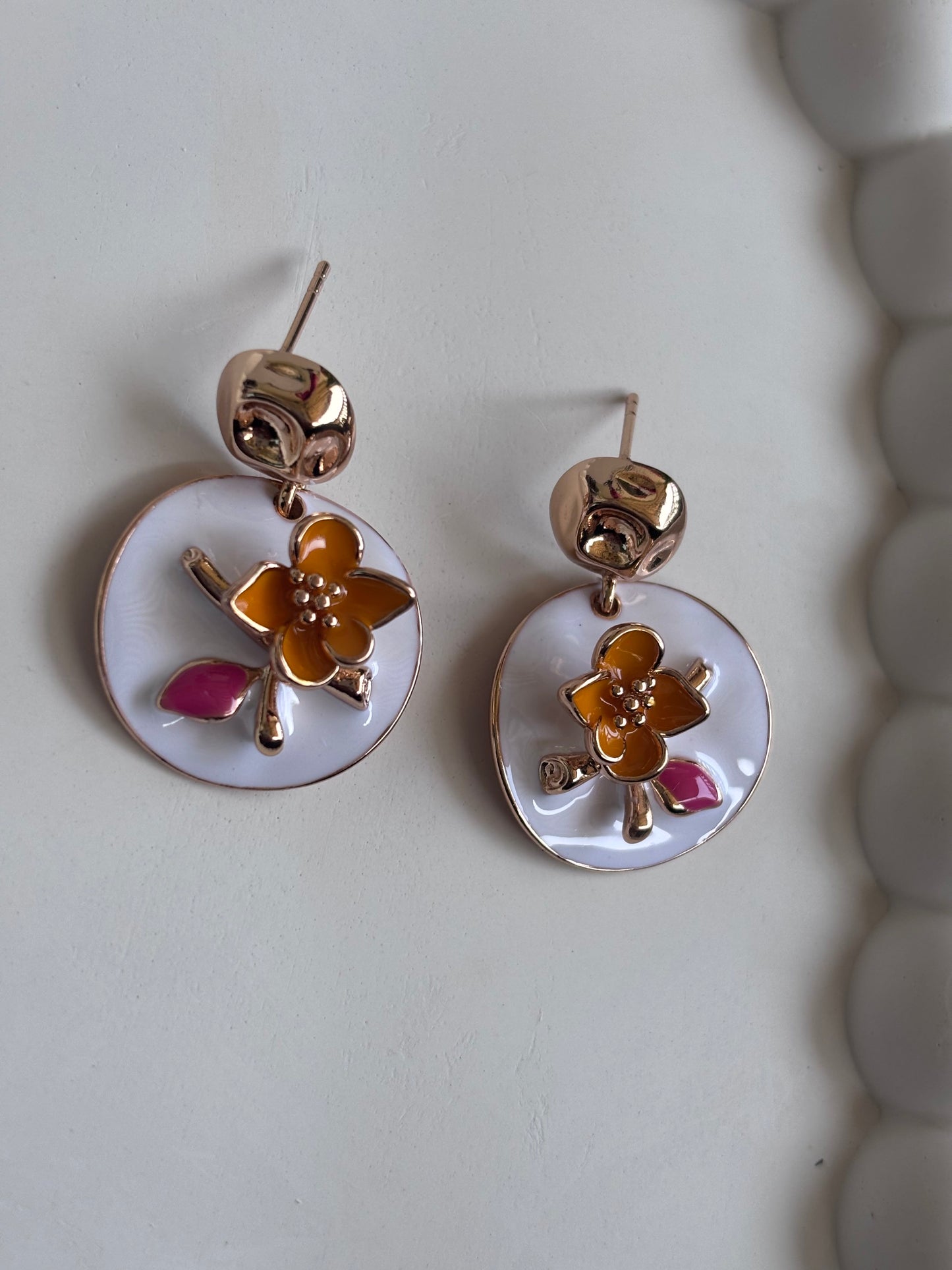 Flowery Enamel Me Earring
