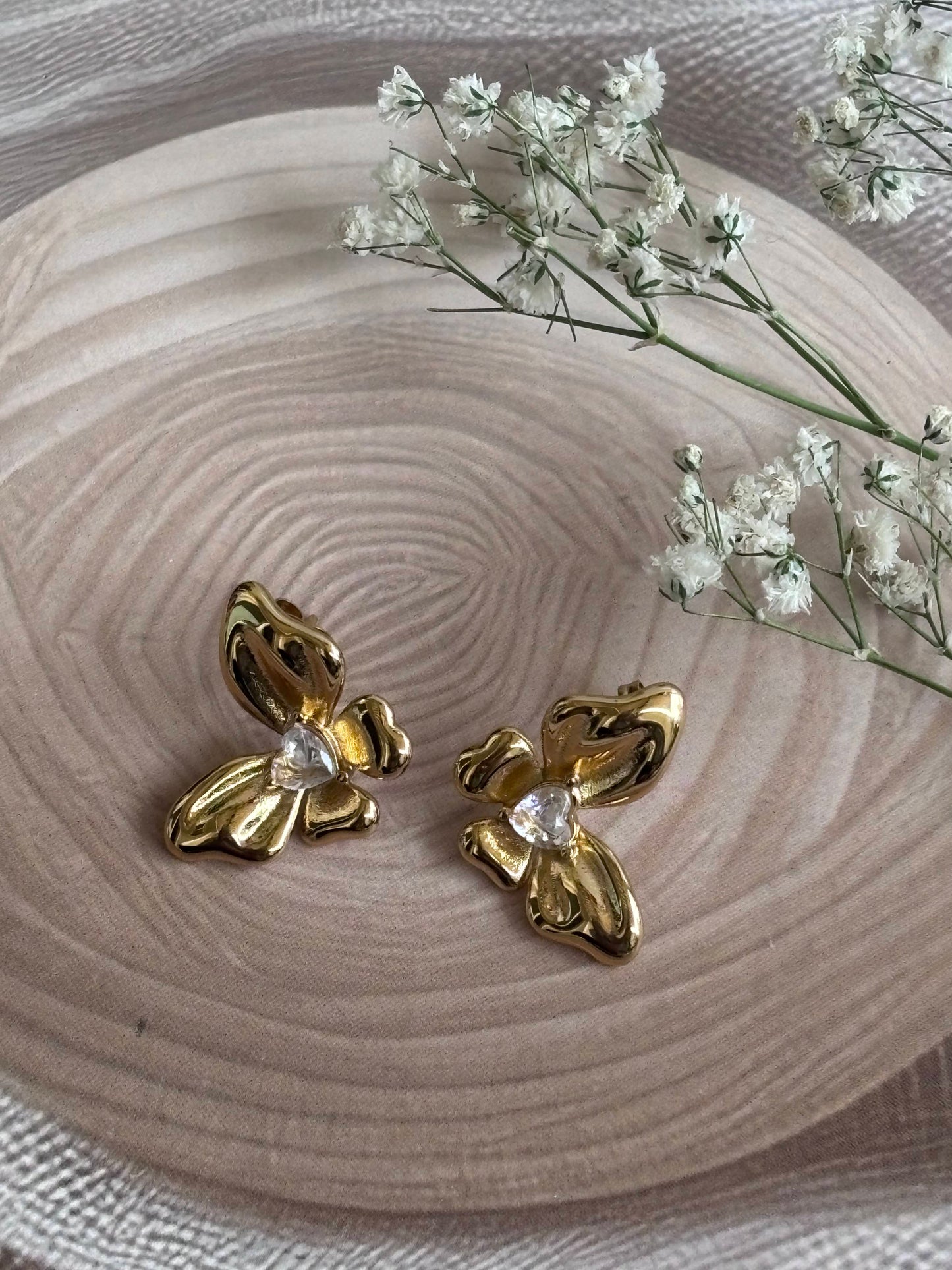 Hearty Butterfly Studs