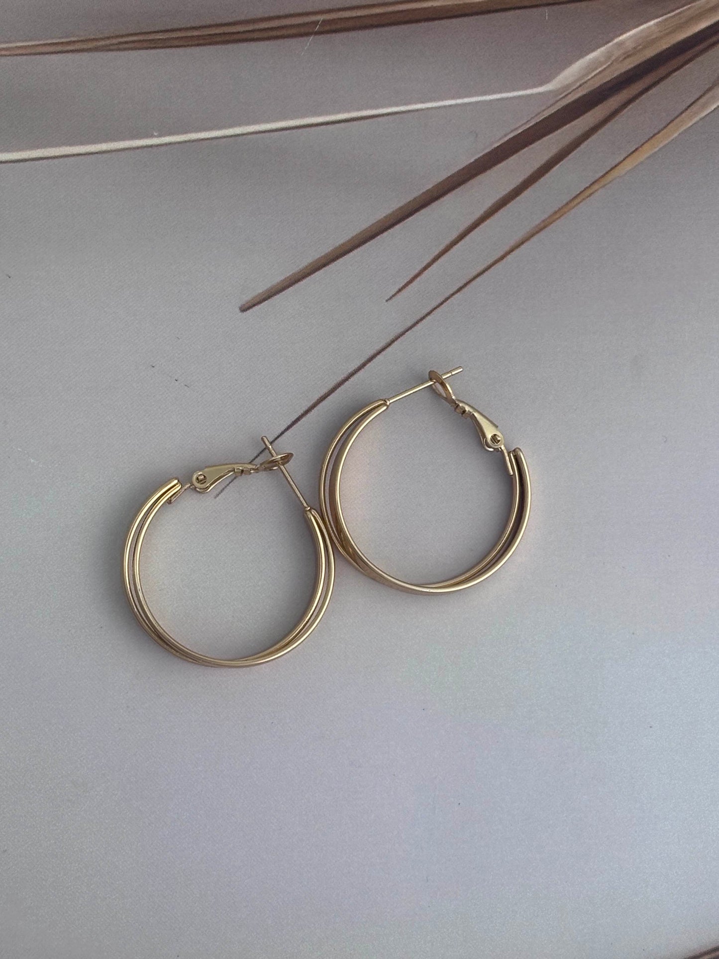 Layery Statement hoop earrings