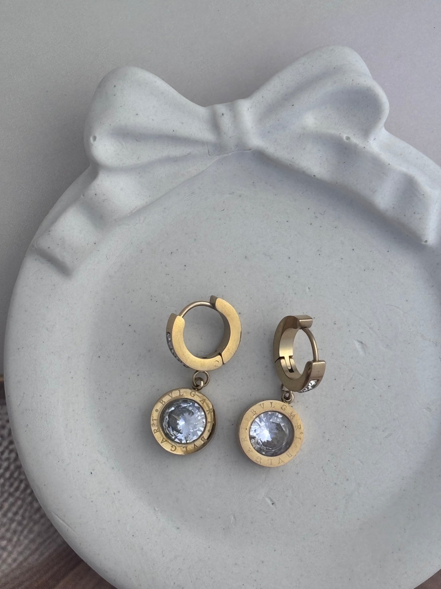 Studded Bulgary Inspired Earrings