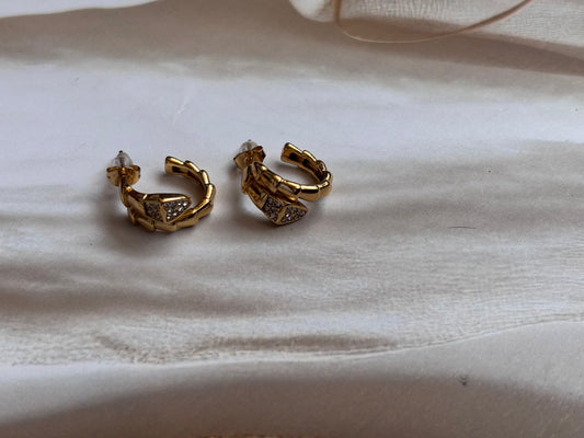 Snake loop earring