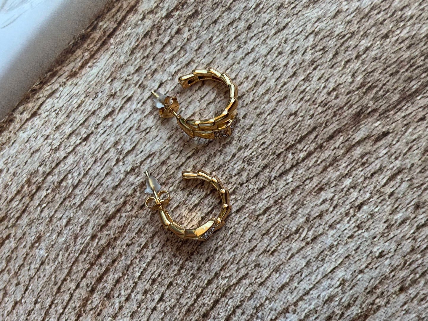 Snake loop earring