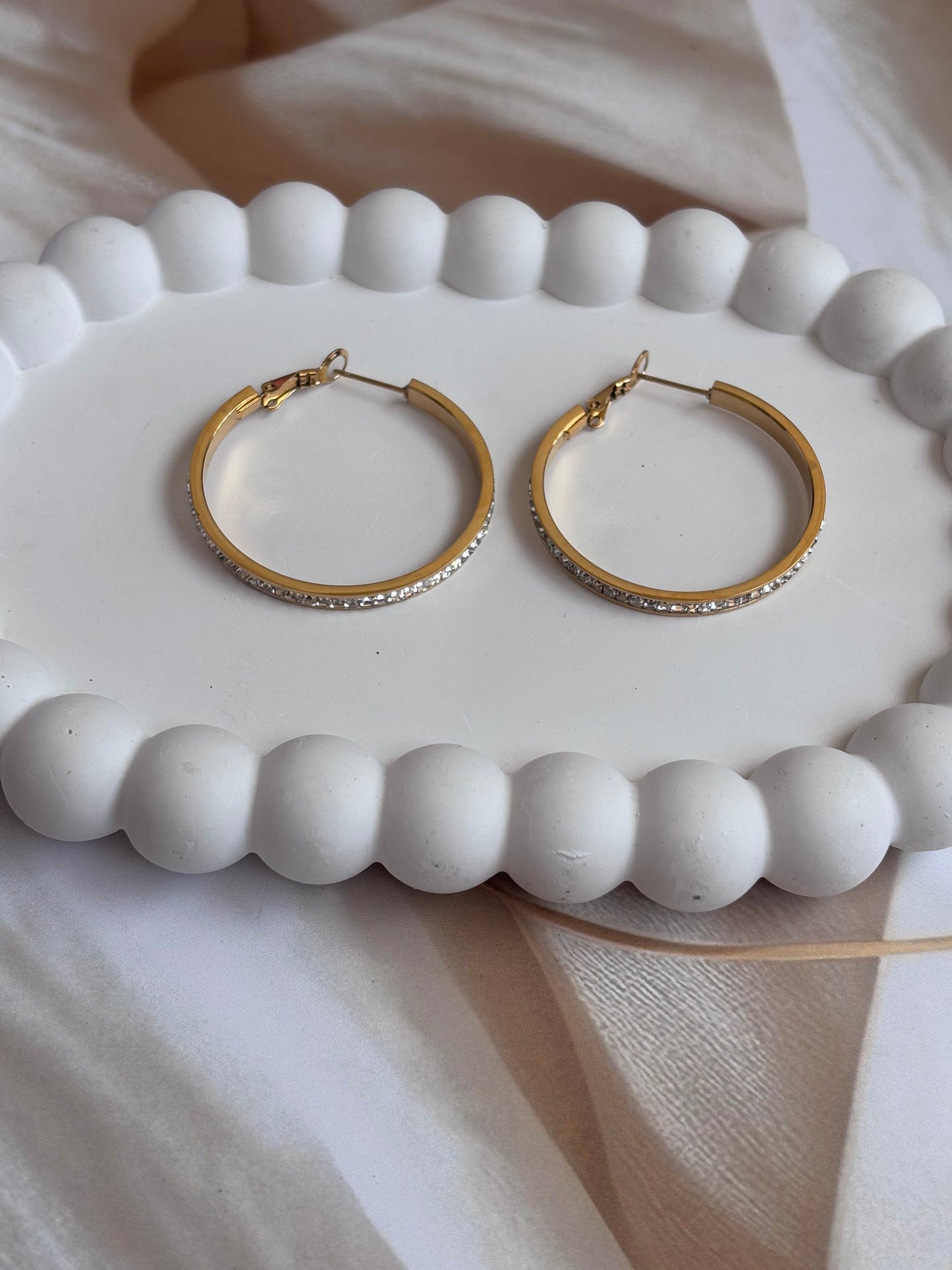 Timeless Studded Hoops