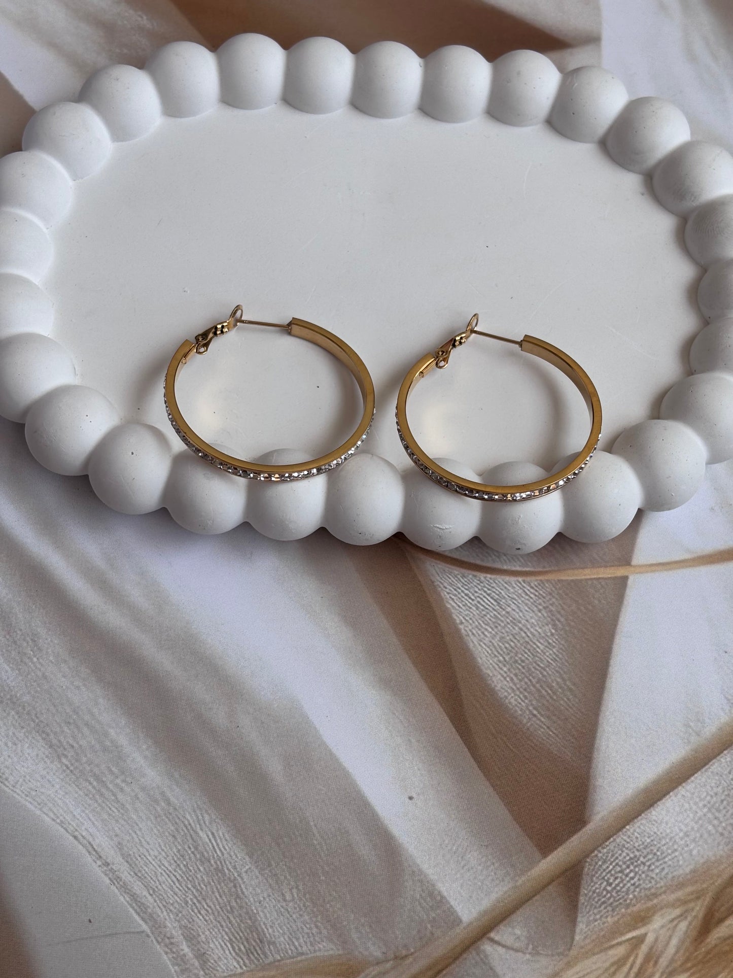 Timeless Studded Hoops