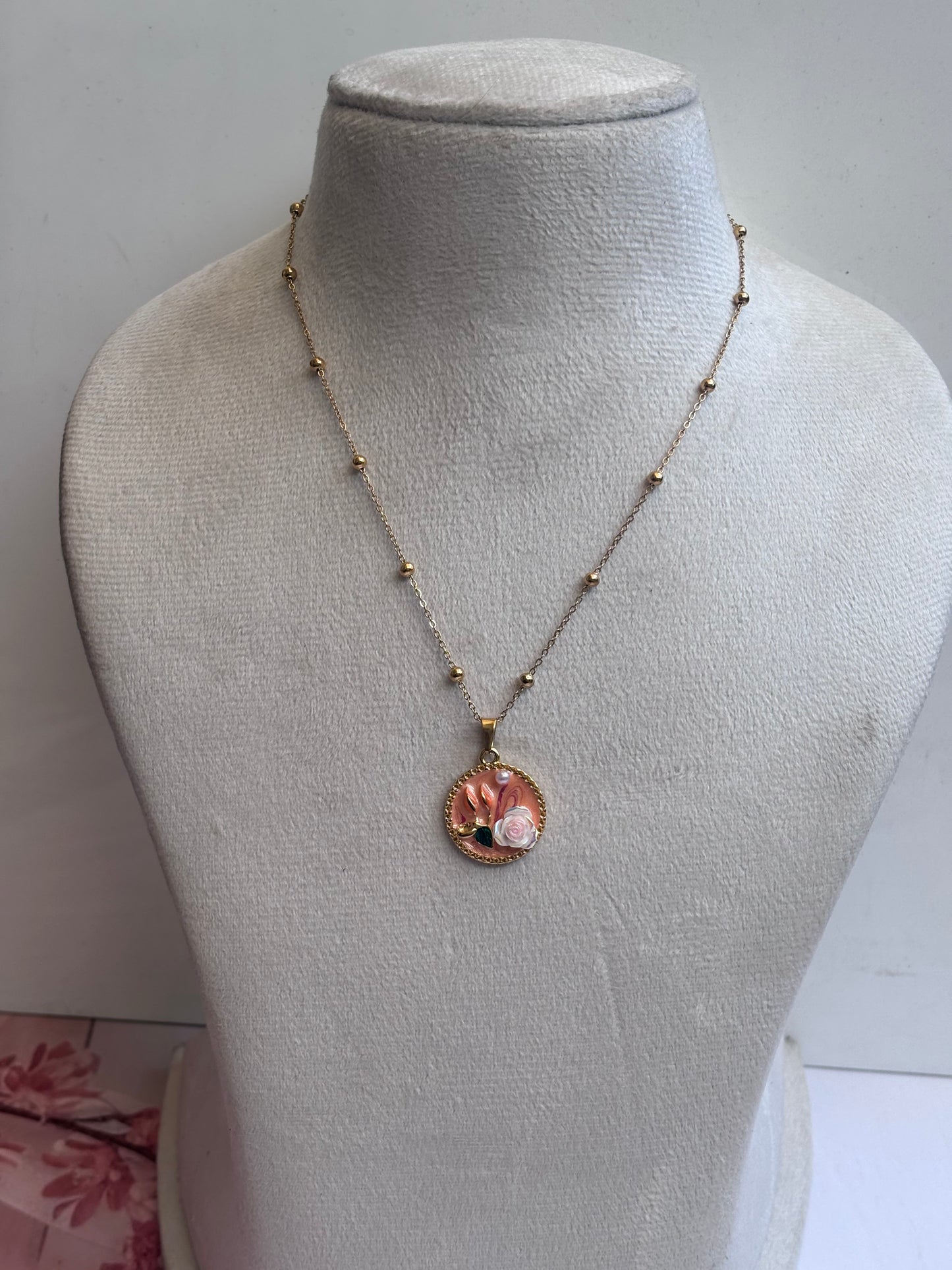 Blush Rose Necklace