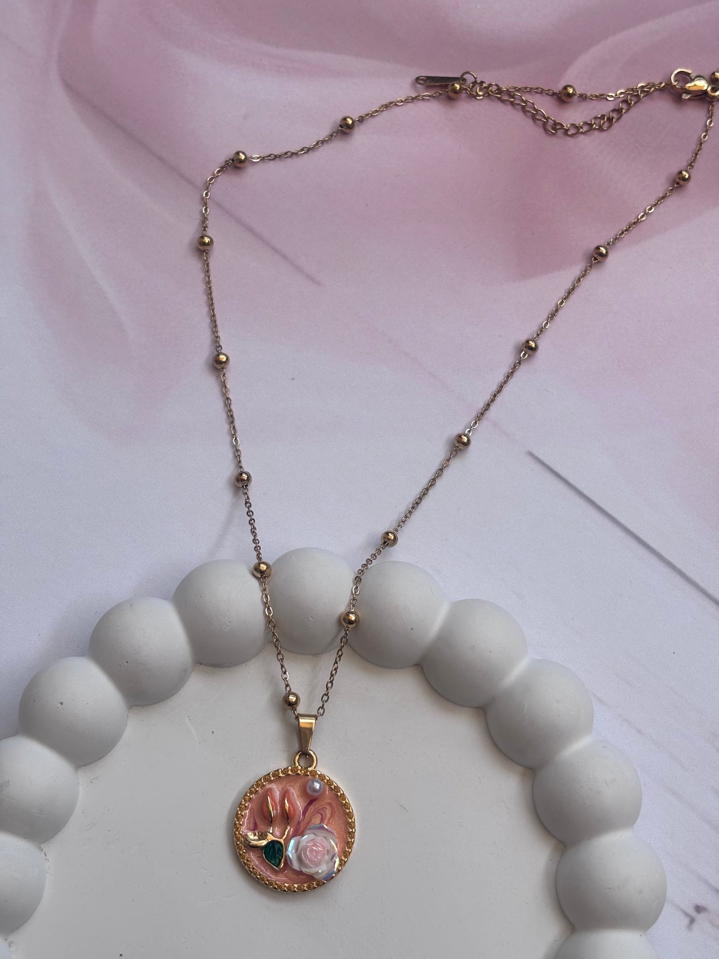 Blush Rose Necklace