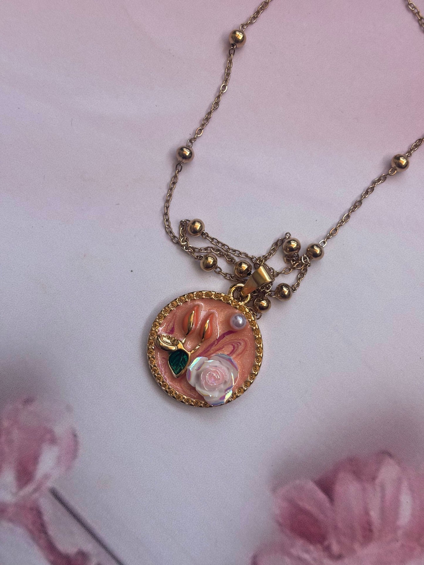 Blush Rose Necklace