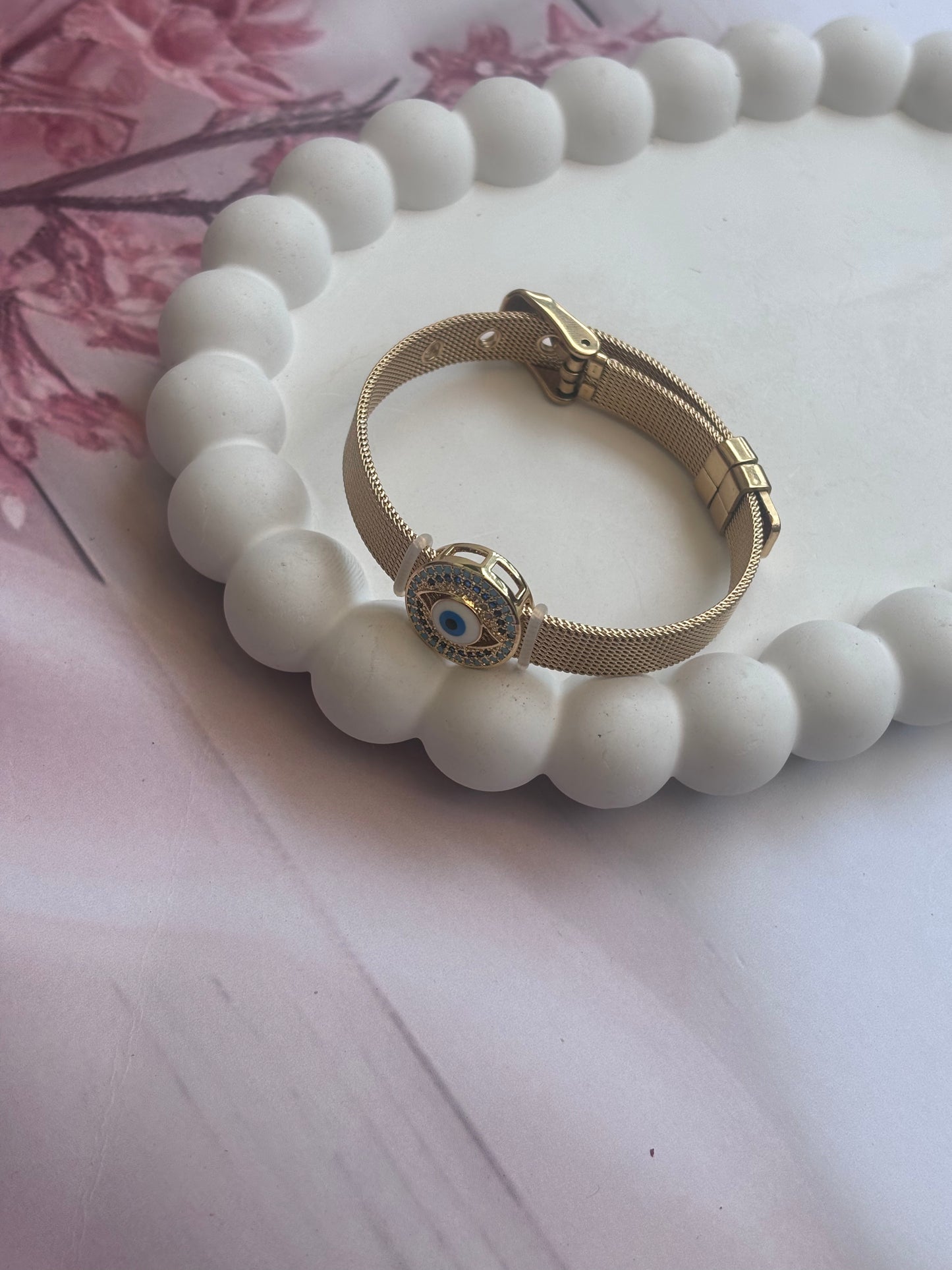 Signature evil eye Belt bracelet