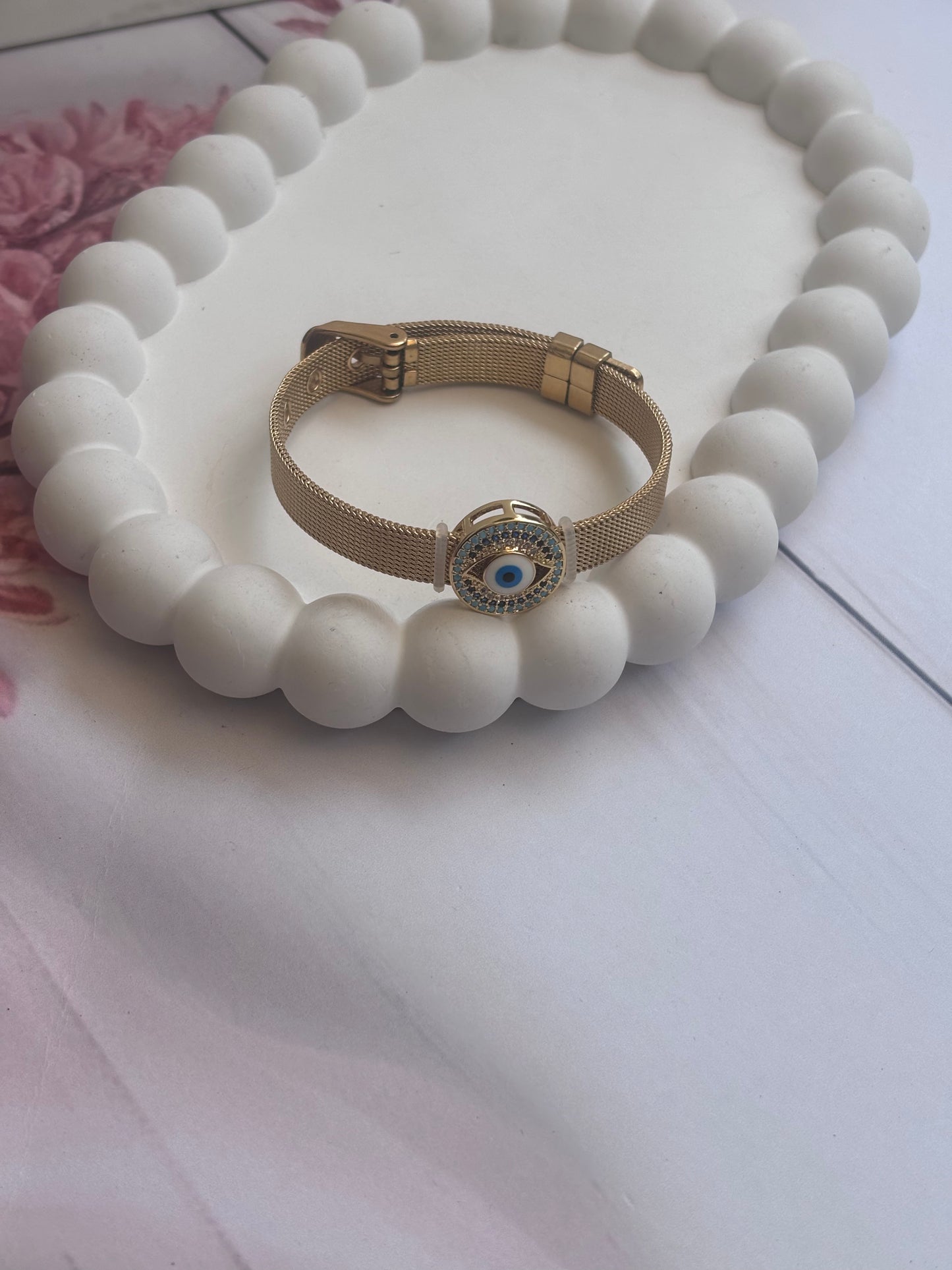 Signature evil eye Belt bracelet