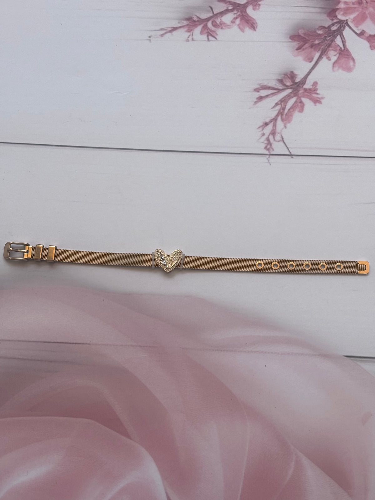 Zircon Heart belt bracelets