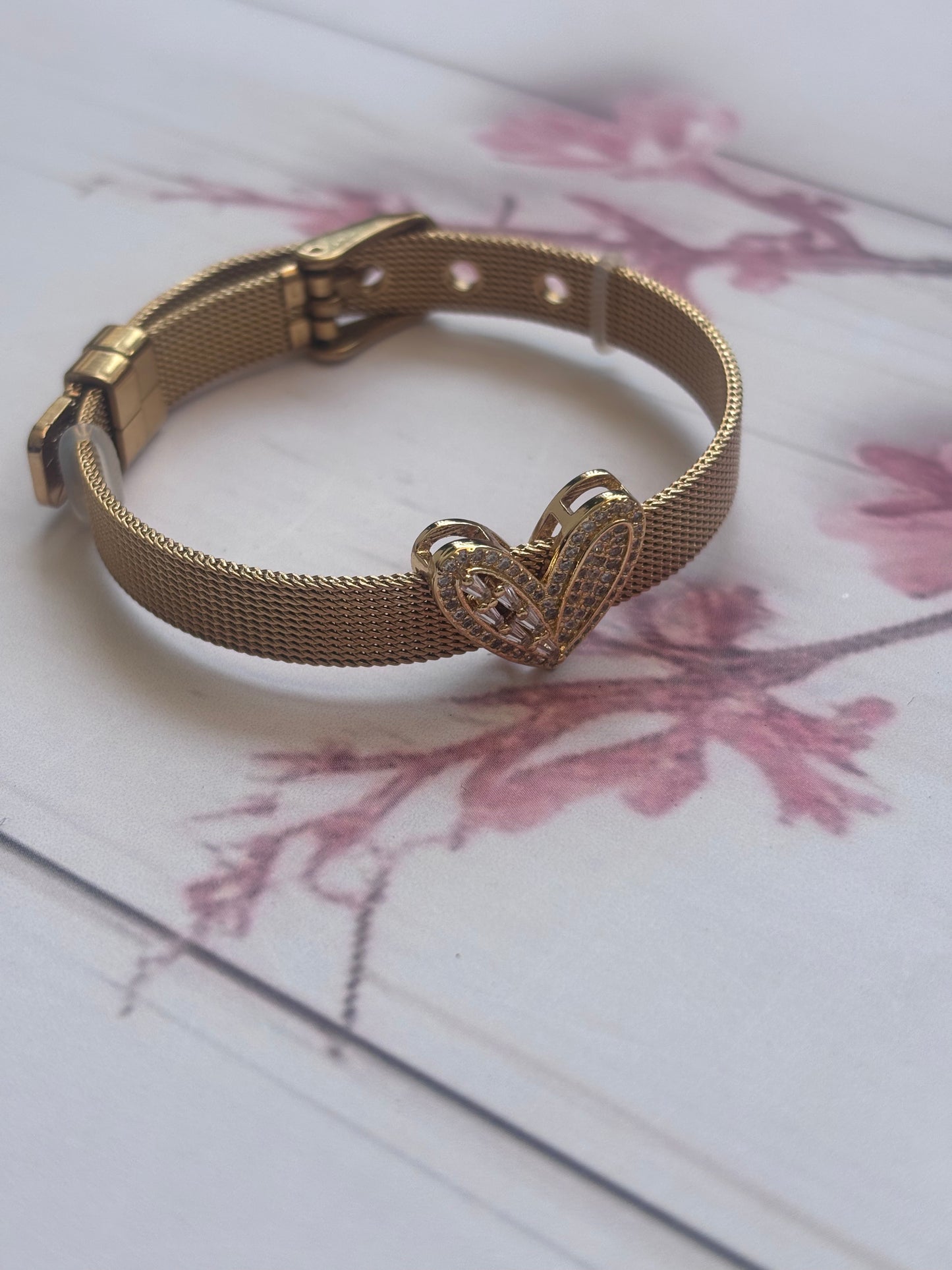 Zircon Heart belt bracelets